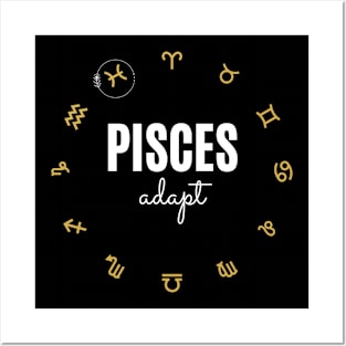 Pisces Zodiac Horoscope Posters and Art